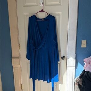 torrid Royal Blue Midi Wrap Dress